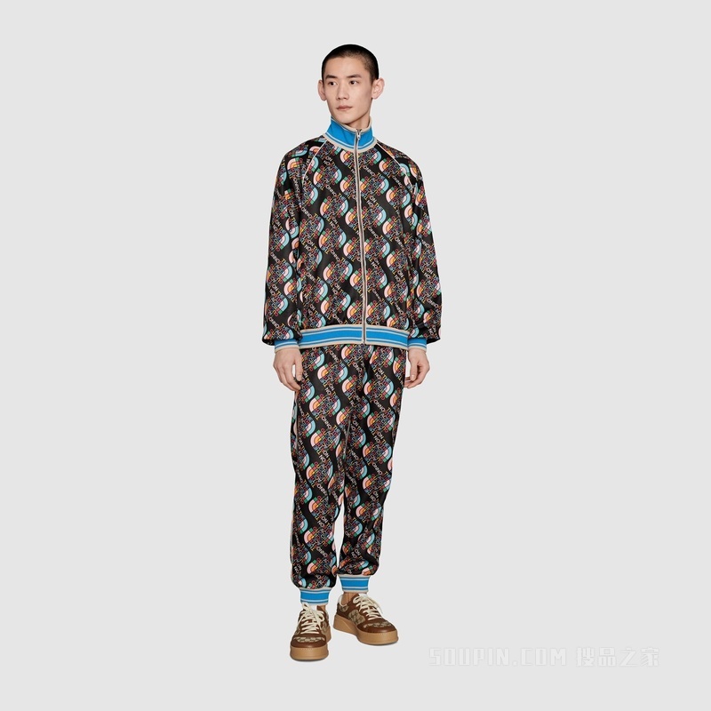 The North Face x Gucci联名系列拉链夹克 黑色
