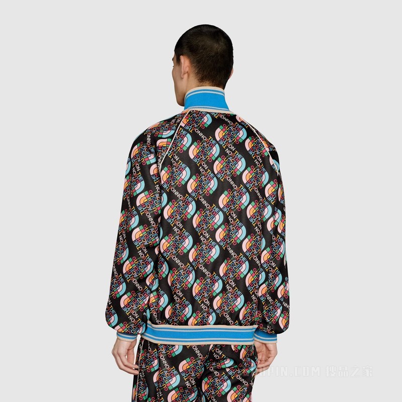The North Face x Gucci联名系列拉链夹克 黑色