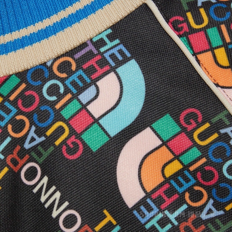 The North Face x Gucci联名系列拉链夹克 黑色