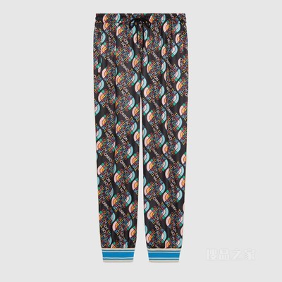 The North Face x Gucci联名系列慢跑长裤 黑色
