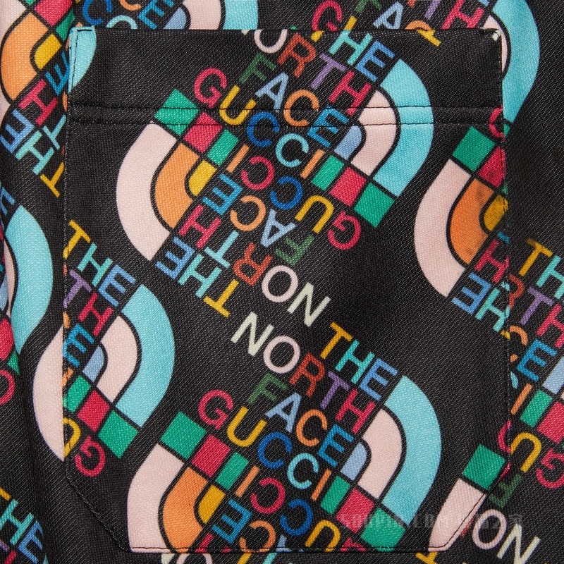 The North Face x Gucci联名系列慢跑长裤 黑色