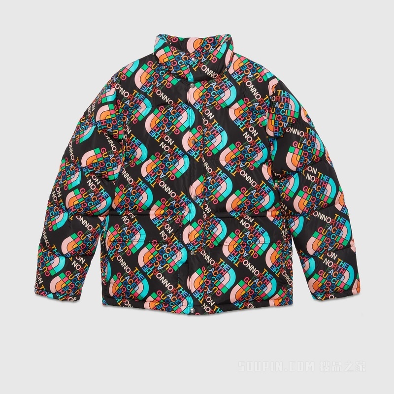 The North Face x Gucci联名系列羽绒夹克 黑色