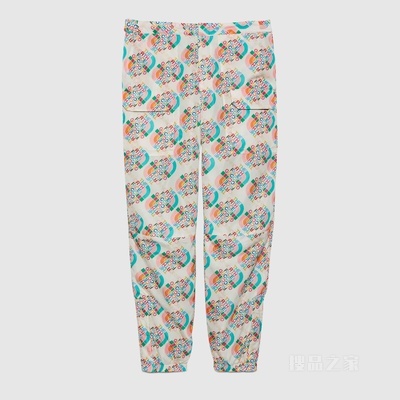 The North Face x Gucci联名系列尼龙长裤 象牙白色