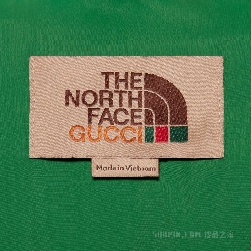The North Face x Gucci联名系列羽绒夹克 象牙白色
