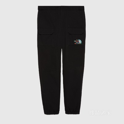 The North Face x Gucci联名系列棉质长裤 黑色