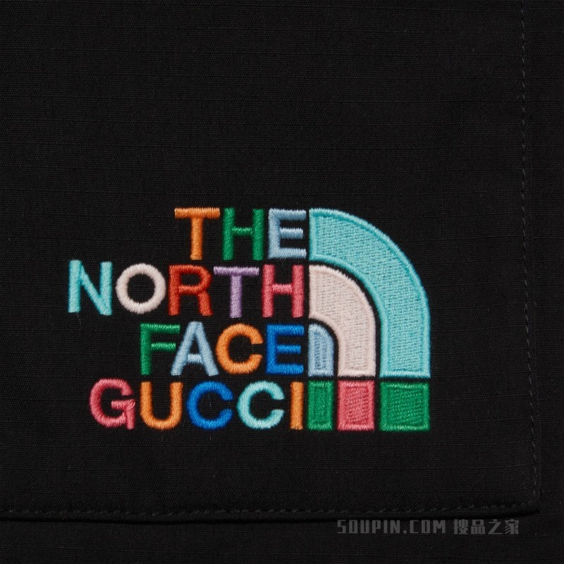 The North Face x Gucci联名系列棉质长裤 黑色