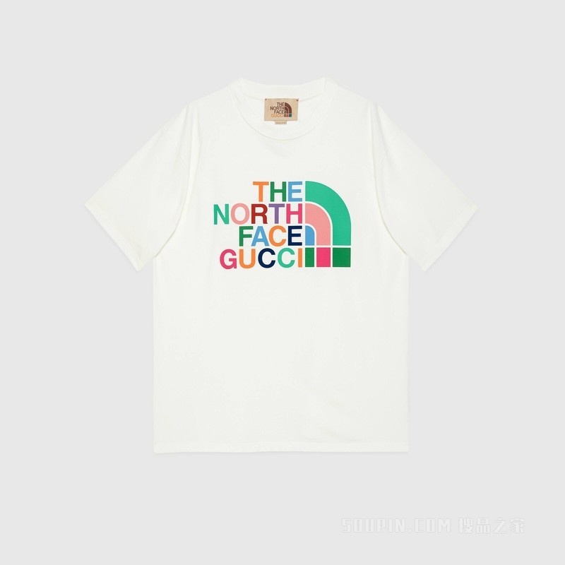 The North Face x Gucci联名系列T恤 象牙白