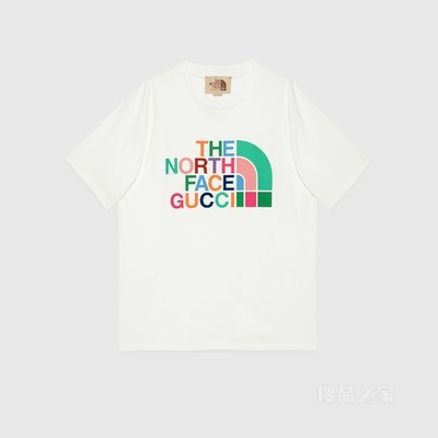 The North Face x Gucci联名系列T恤 象牙白