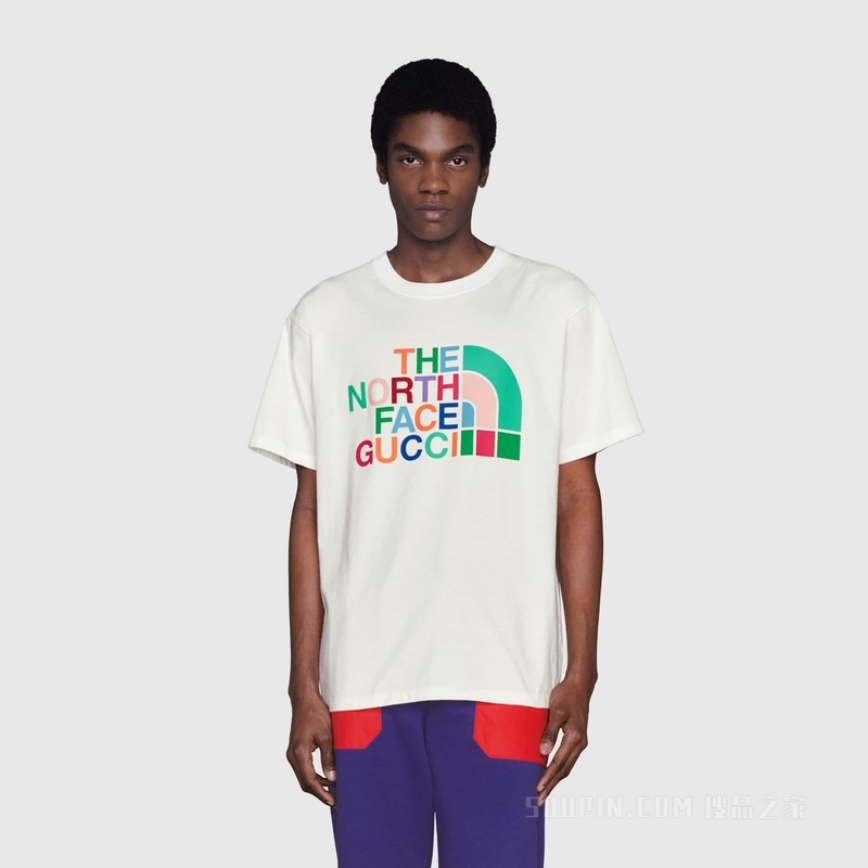 The North Face x Gucci联名系列T恤 象牙白
