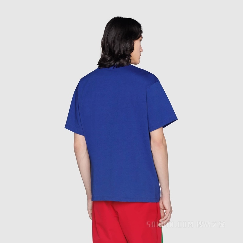 The North Face x Gucci联名系列T恤 蓝色