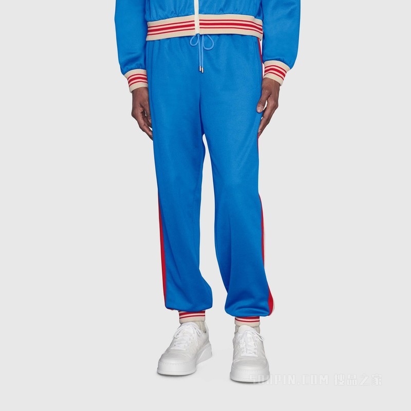 The North Face x Gucci联名系列慢跑长裤 浅蓝色