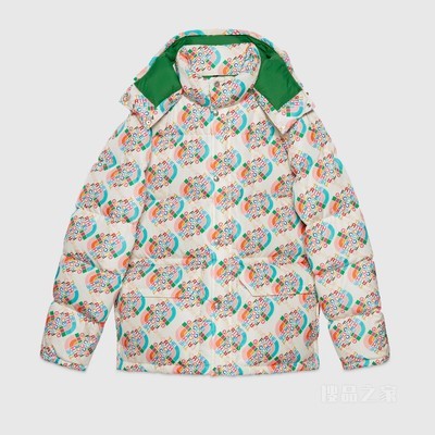 The North Face x Gucci联名系列羽绒夹克 白色