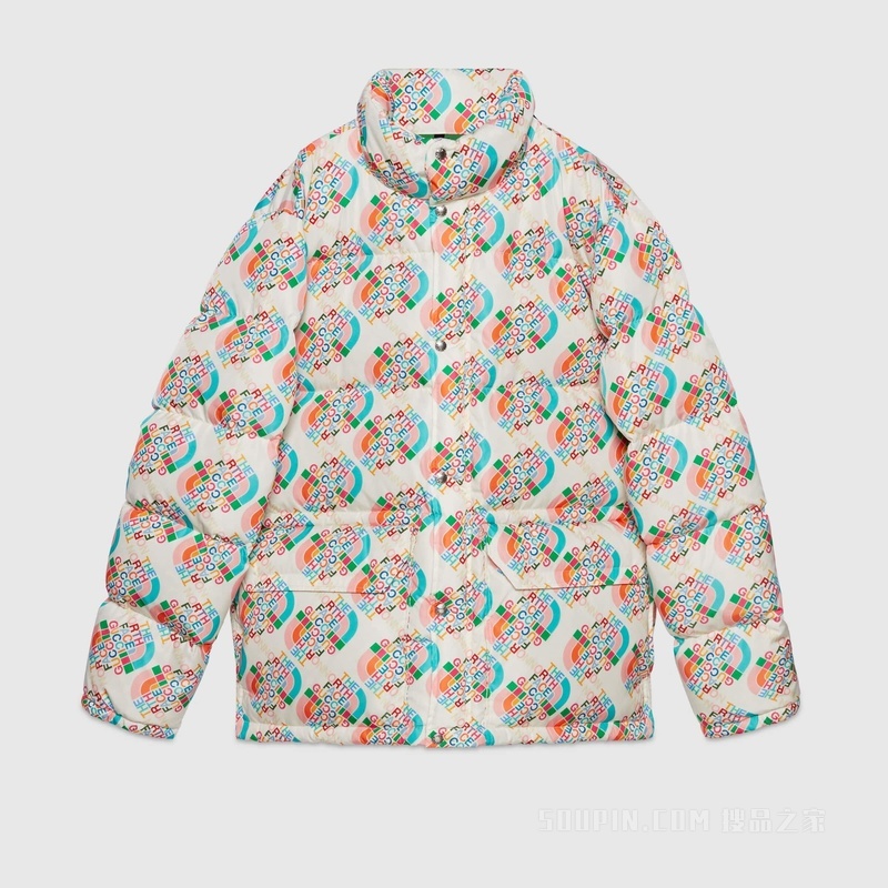 The North Face x Gucci联名系列羽绒夹克 白色
