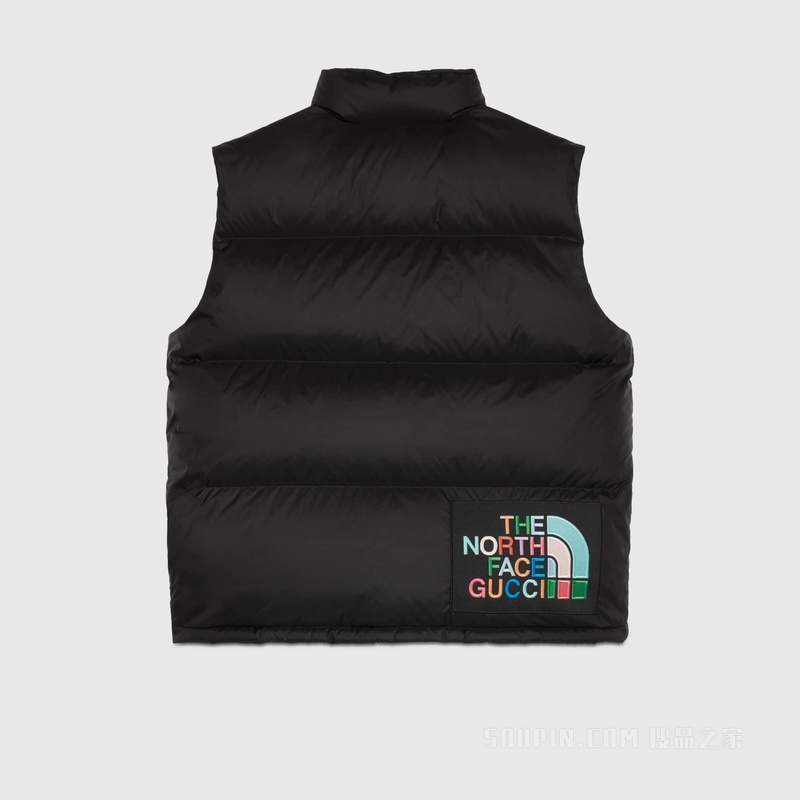 The North Face x Gucci联名系列羽绒马甲 黑色