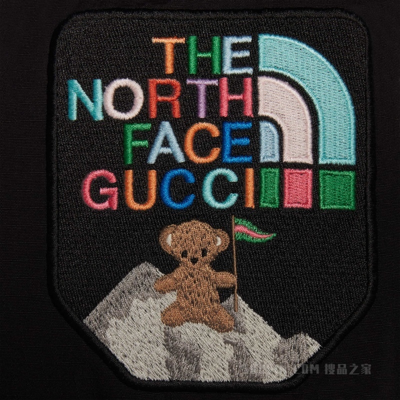 The North Face x Gucci联名系列羽绒马甲 黑色
