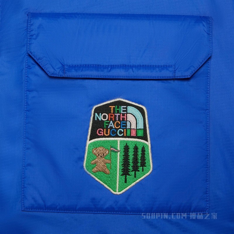 The North Face x Gucci联名系列棉质长裤 蓝色