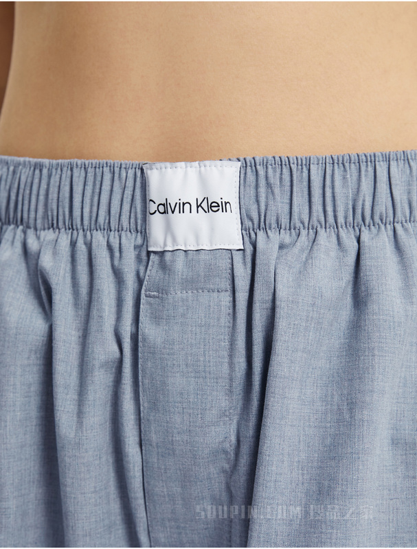 Calvin Klein 22秋冬新款女士休闲舒适LOGO布标松紧腰家居睡裤QS6893