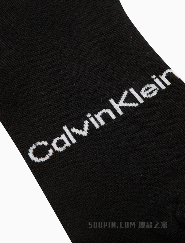 Calvin Klein 22秋冬男士休闲两双装条纹LOGO提花舒适短袜CKP32902