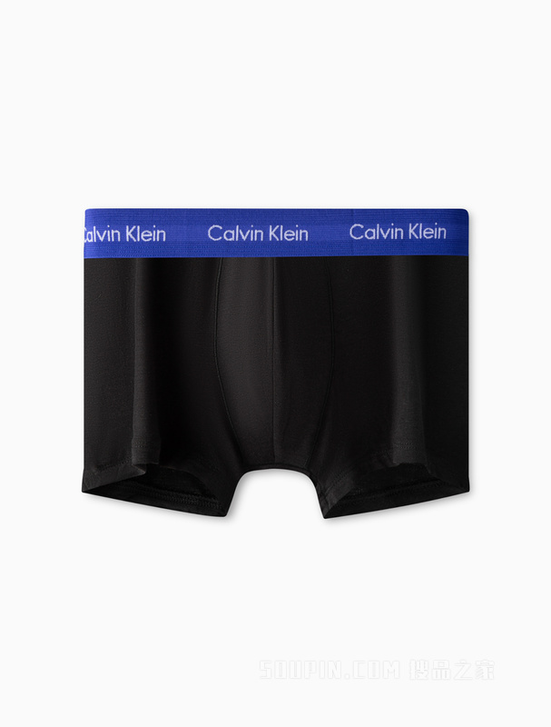 Calvin Klein 22秋冬男士三条装循环LOGO透气棉质低腰贴身平角内裤U2664