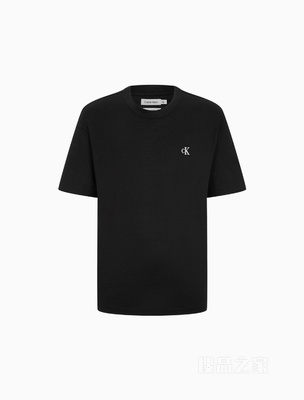 【简约系列】Calvin Klein 22秋冬男女情侣中性纯棉宽松短袖T恤40HM229
