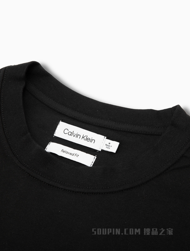 【简约系列】Calvin Klein 22秋冬男女情侣中性纯棉宽松短袖T恤40HM229