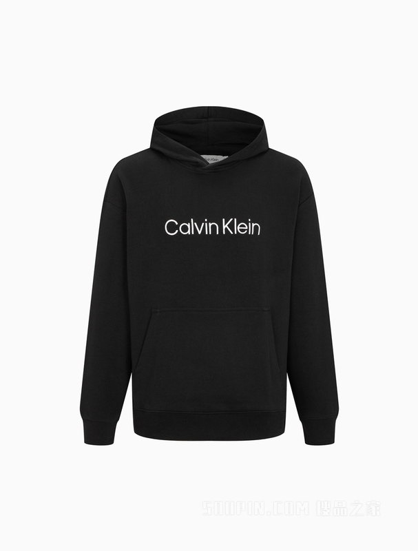 【简约系列】Calvin Klein 22秋冬男女情侣中性宽松连帽卫衣40HM231