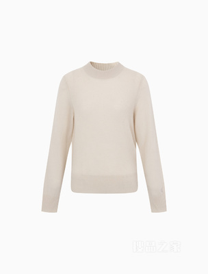 Calvin Klein 22秋冬女士时尚圆领简约刺绣羊绒衫针织毛衣J220930