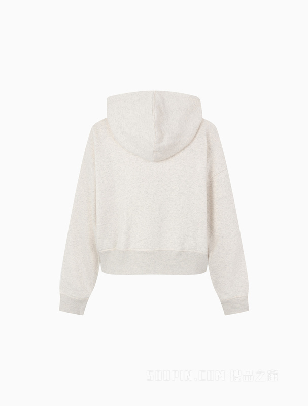 【简约系列】Calvin Klein 22秋冬男女情侣中性拉链加绒卫衣40WH104