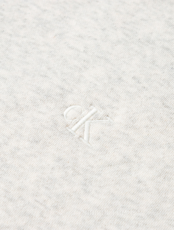 【简约系列】Calvin Klein 22秋冬男女情侣中性拉链加绒卫衣40WH104