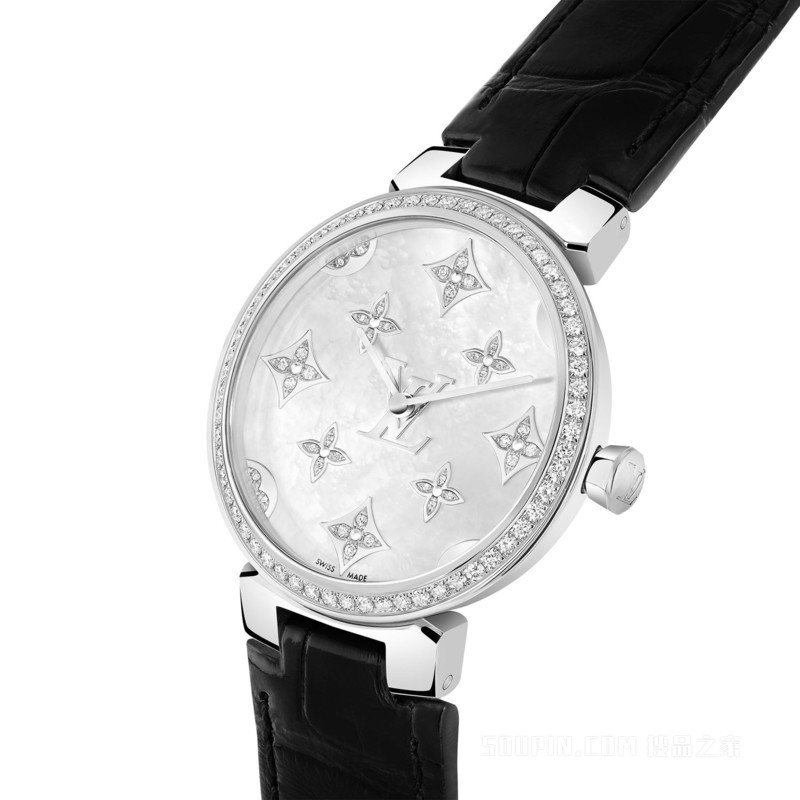 Tambour Slim Monogram Dentelle 28
