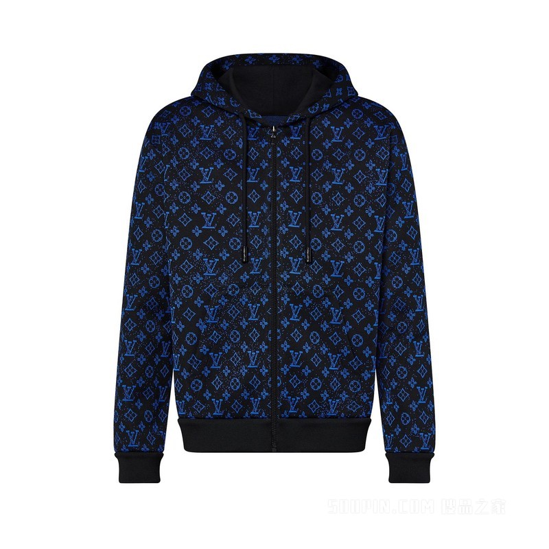 MONOGRAM 拉链连帽衫