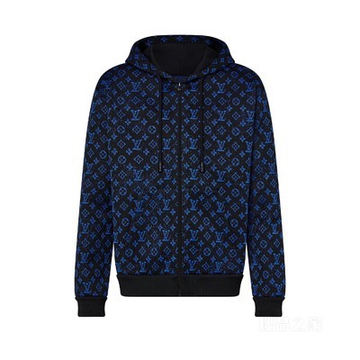 MONOGRAM 拉链连帽衫