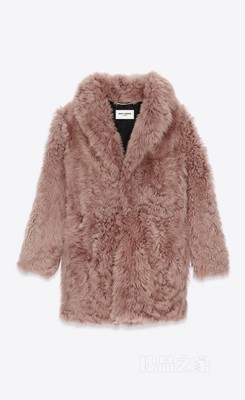 羊毛皮长款大衣