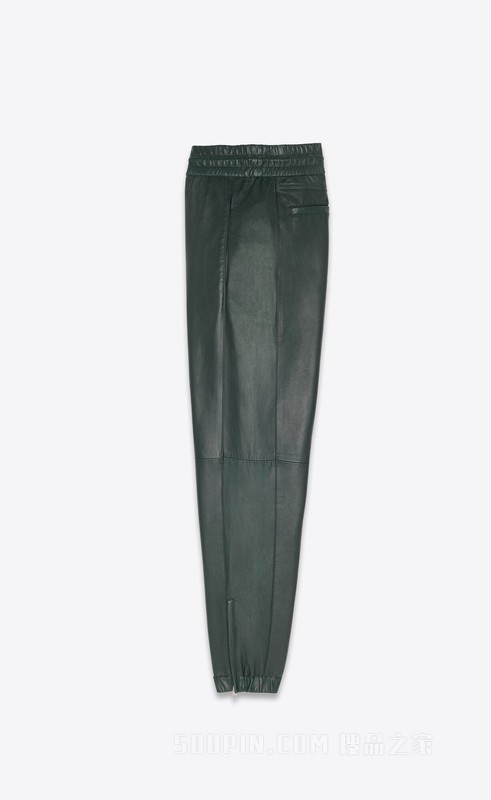 羊皮革卫裤