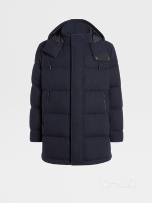 海军蓝 Oasi Cashmere Lite 针织填充派克大衣