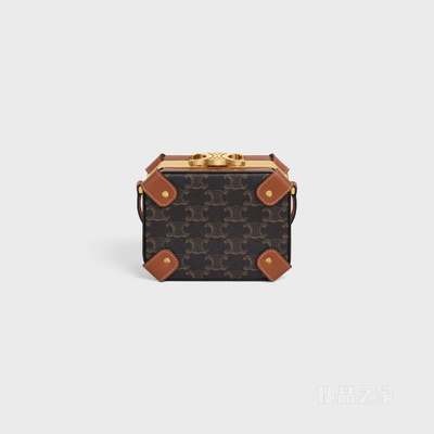 BOX TRIOMPHE标志印花牛皮革手袋 23879