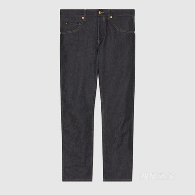 锥形牛仔裤 深蓝色