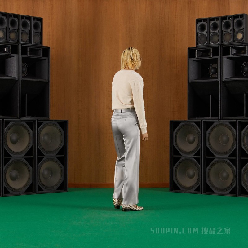 GG羊毛提花卫衣 象牙白