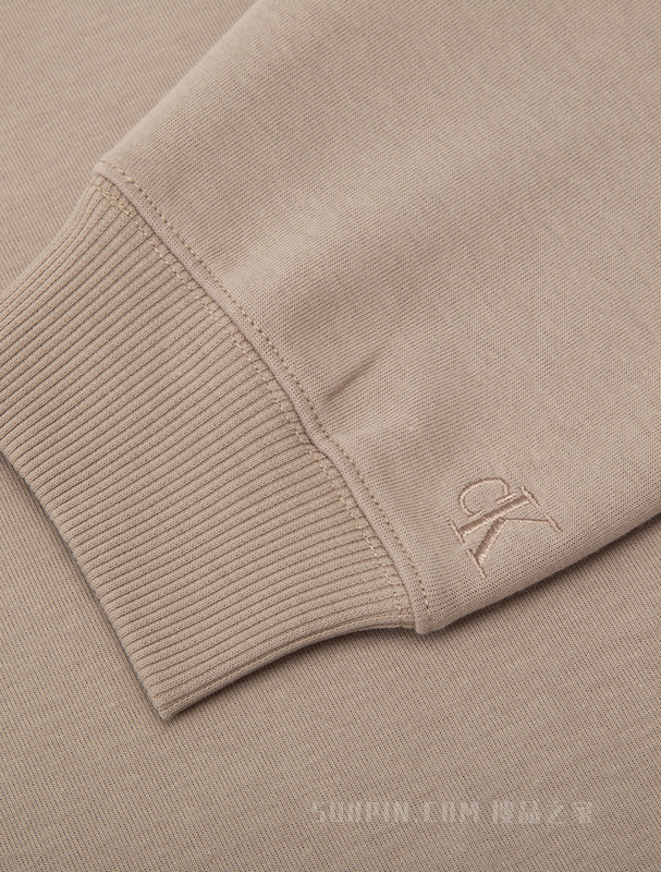 Calvin Klein 22秋冬新款女士时尚交叠LOGO宽松圆领套头卫衣J220931