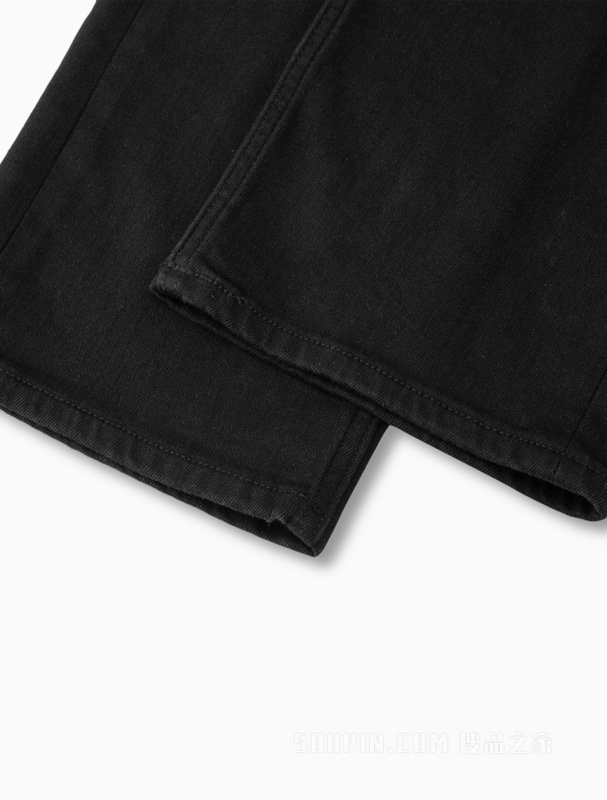 Calvin Klein 22秋冬男士时尚修身直筒LOGO贴片拉链水洗牛仔裤J322265