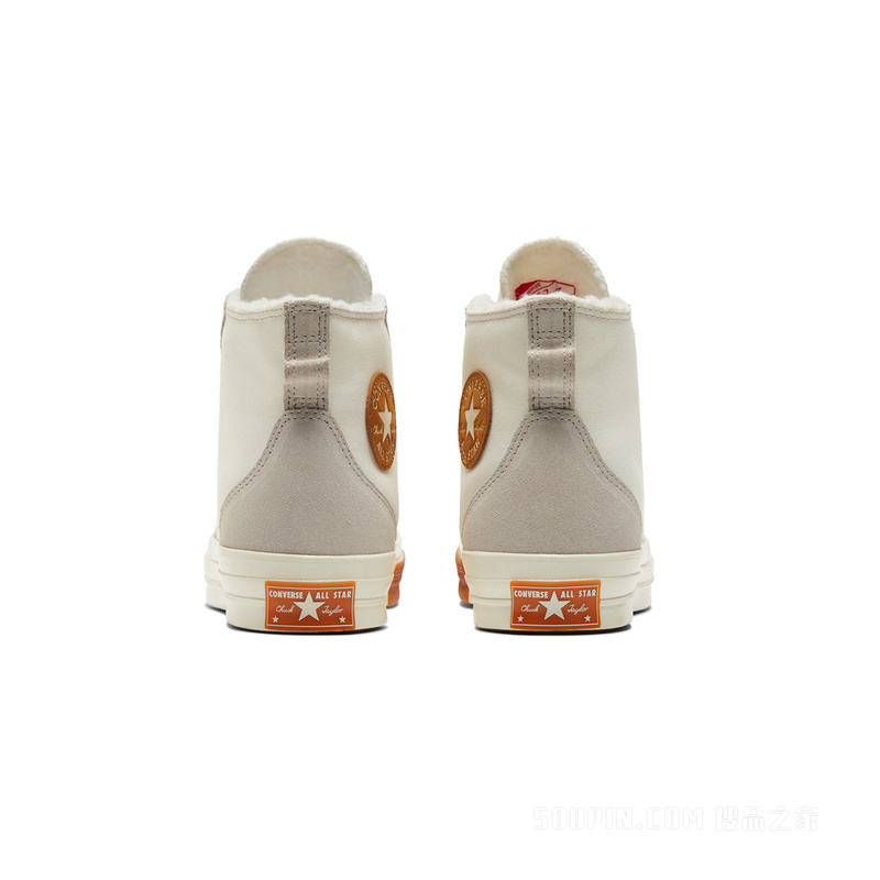 【男女同款】Chuck 70秋冬加绒高帮运动鞋 中性 白色