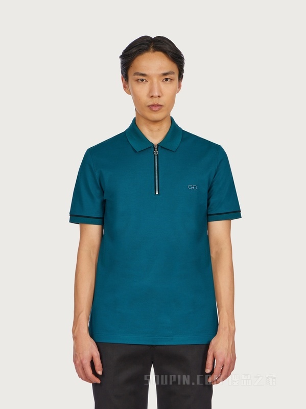 棉质珠地布POLO衫