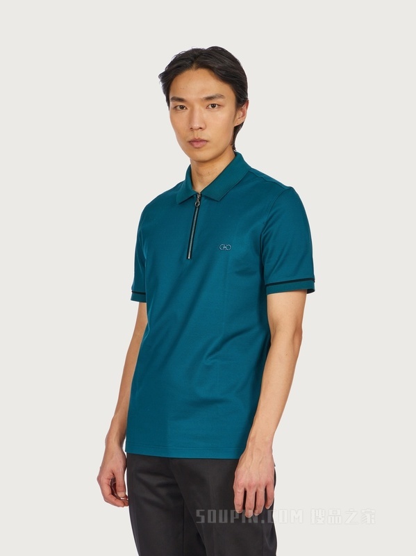 棉质珠地布POLO衫