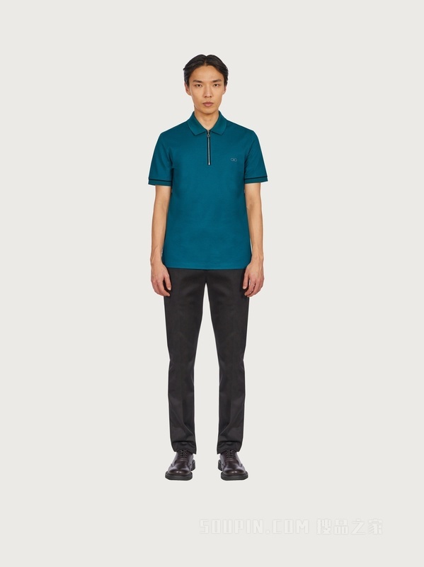 棉质珠地布POLO衫