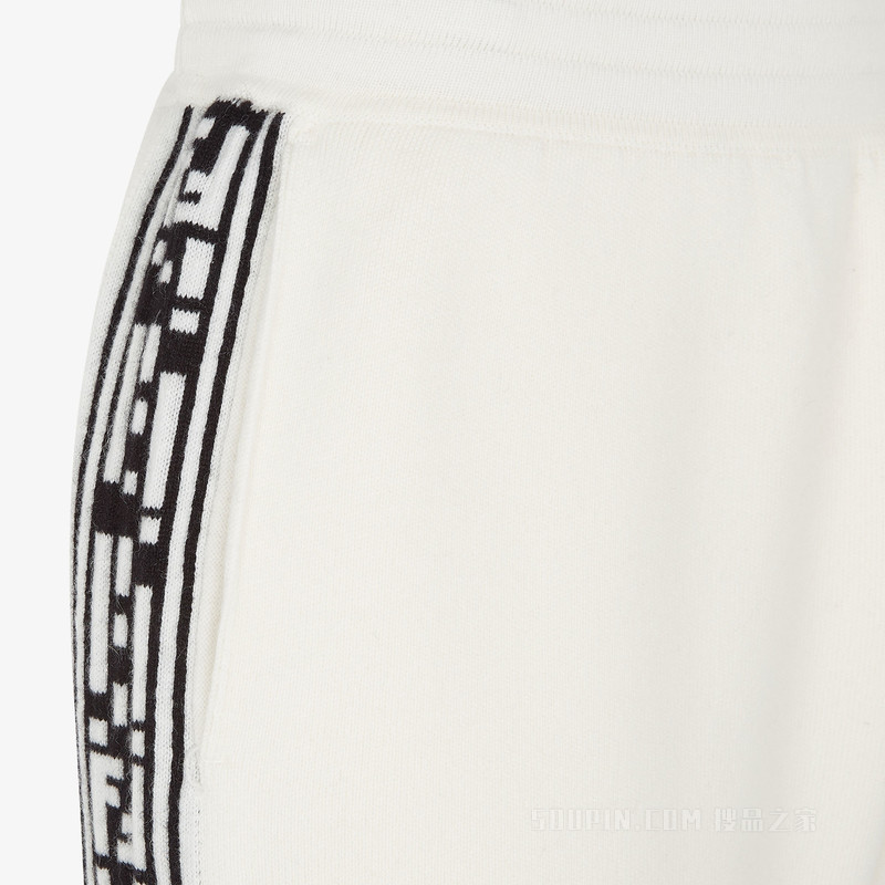 长裤 白色羊绒长裤