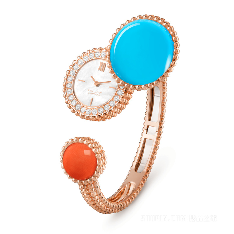 Perlée Toi & Moi secret腕表，中号款式