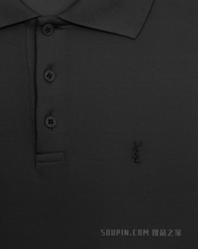 Monogram珠地棉polo衫