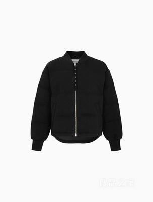 Calvin Klein 22秋冬新款女士休闲LOGO贴片棒球领保暖羽绒服J219973