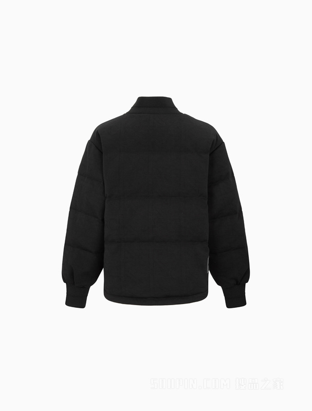 Calvin Klein 22秋冬新款女士休闲LOGO贴片棒球领保暖羽绒服J219973