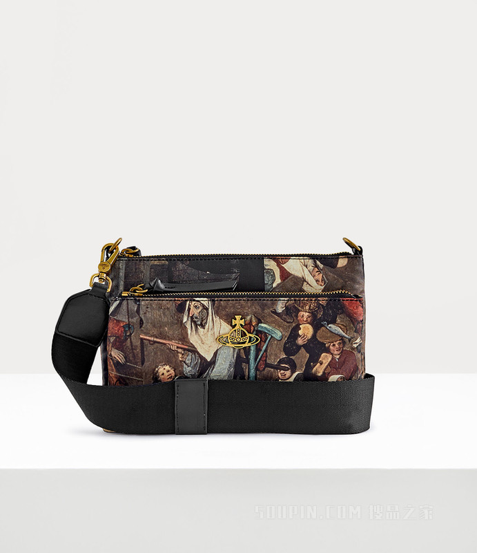 Penny Double Pouch Crossbody Bag
